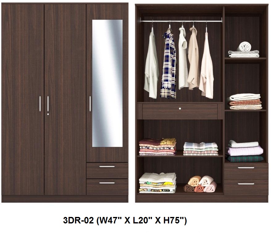 3 door wardrobe — image 2