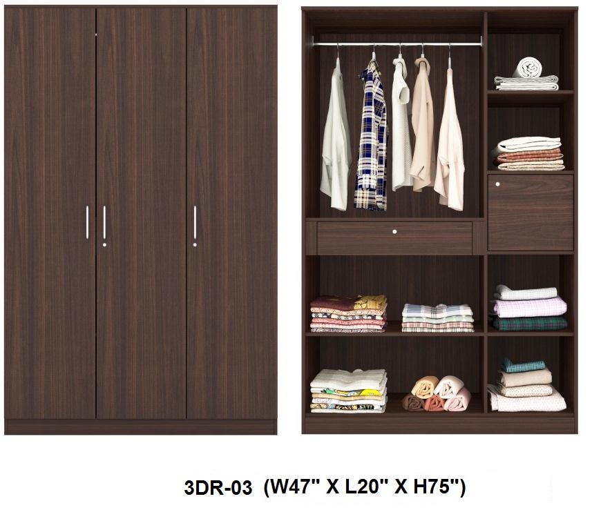 3 door wardrobe — image 3