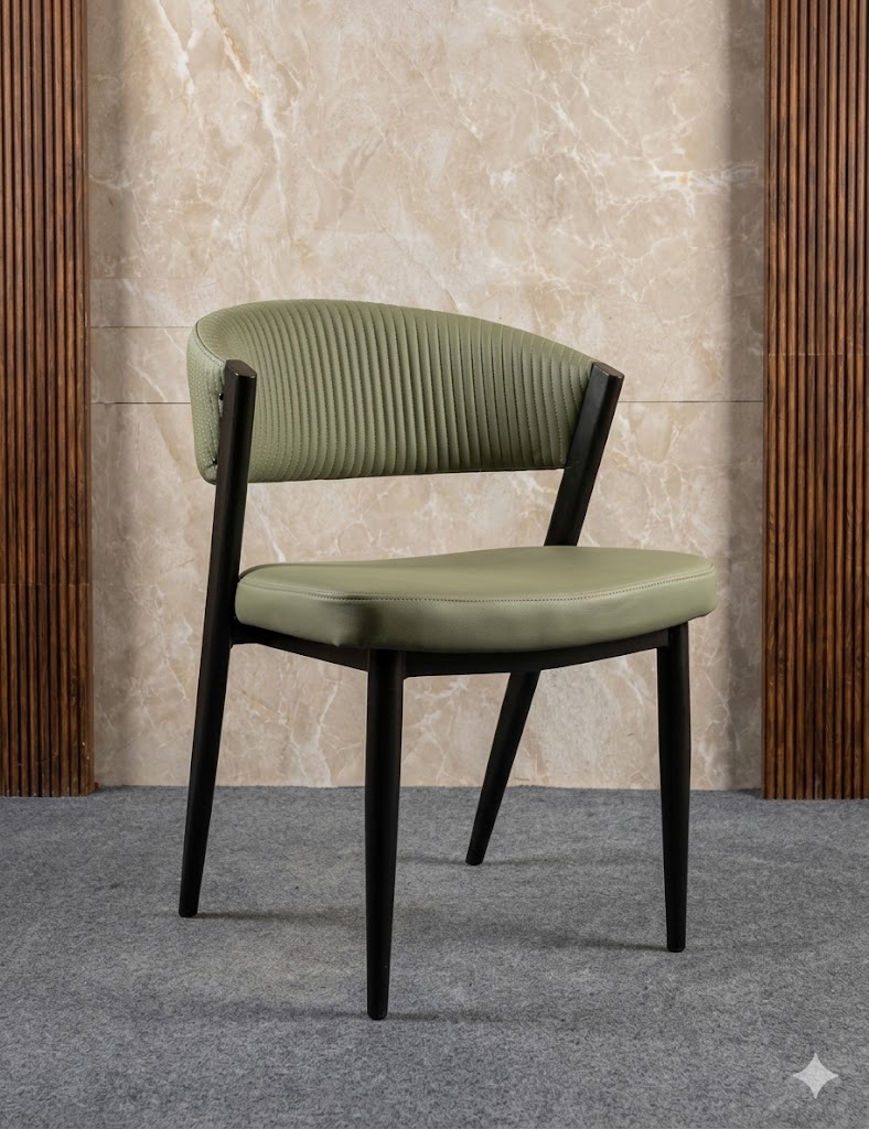 Accent Chair with Curved Backrest — image 1
