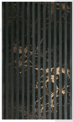 Black Gold Marble Louver Wall Panel — image 1
