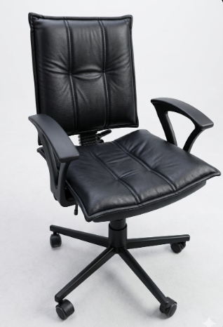 Black Leather Executive Chair — image 1