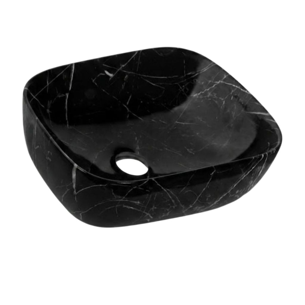 Black Marble Finish Table Top Wash Basin — image 1