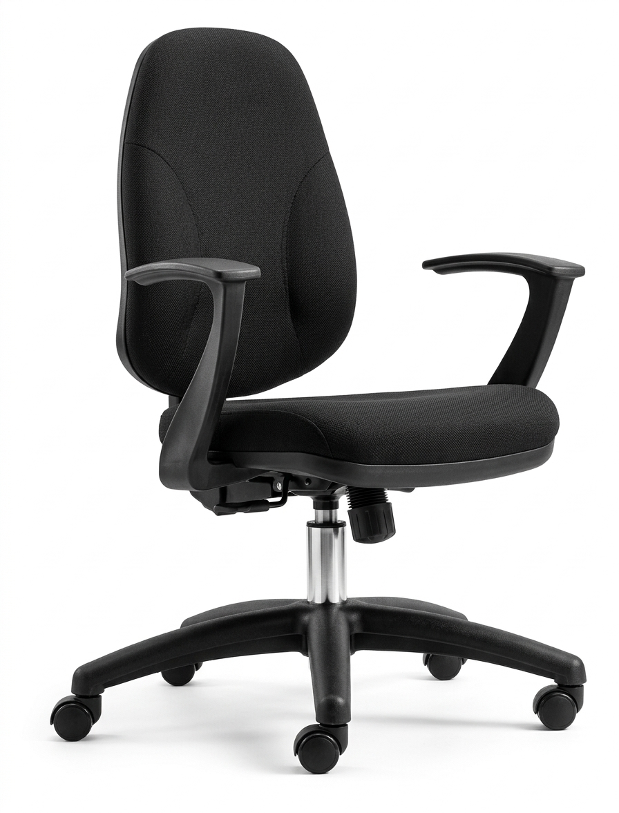 Black Revolving Office Chair — image 1