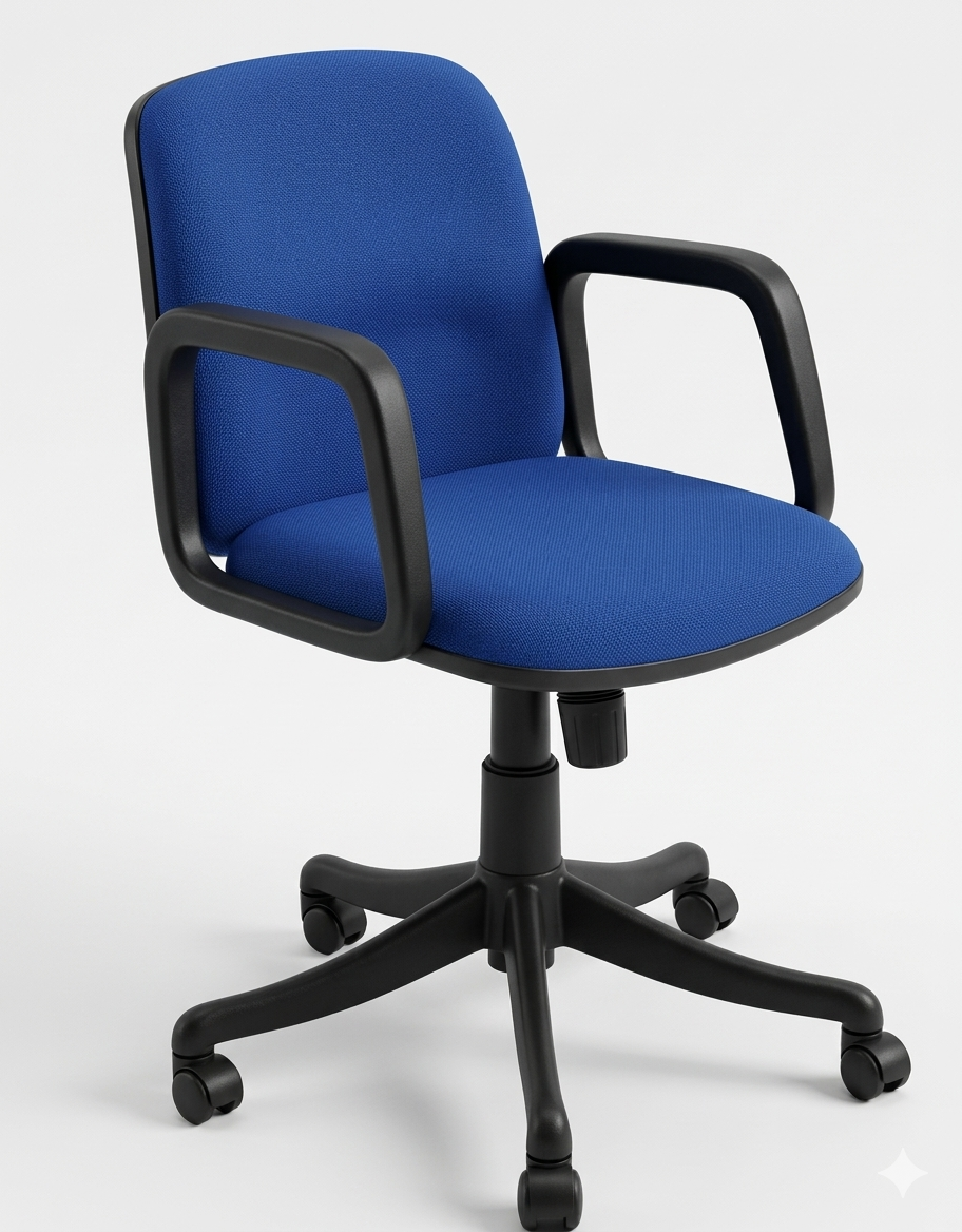  Blue Revolving Office Chair — image 1