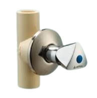 CONCEALED VALVE (CHROME PLATED) (TRIANGLE) — image 1
