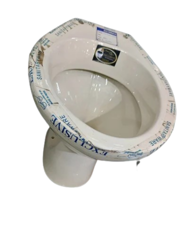 Ceramic White Western Toilet Seat — image 2