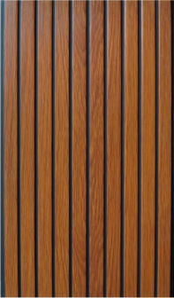 Classic Teak Fluted Wood Panel — image 1