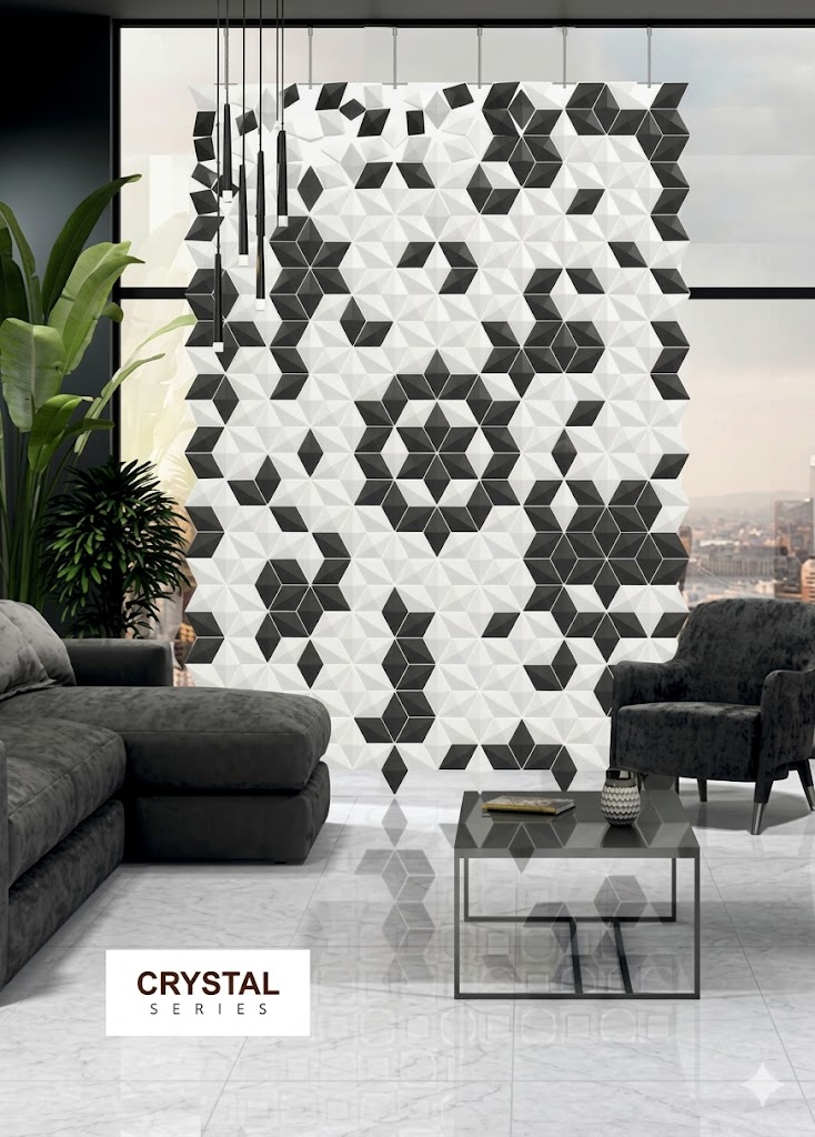 Crystal Geometric Hanging Partition Panel — image 1