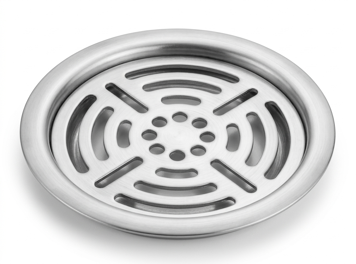 Framed Round Floor Drain — image 1