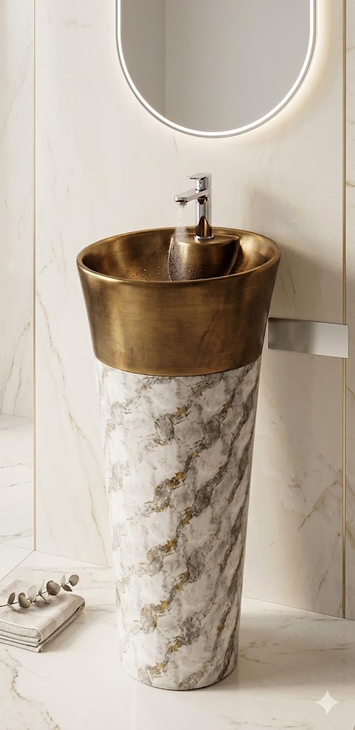 Freestanding Pedestal Wash Basin — image 1