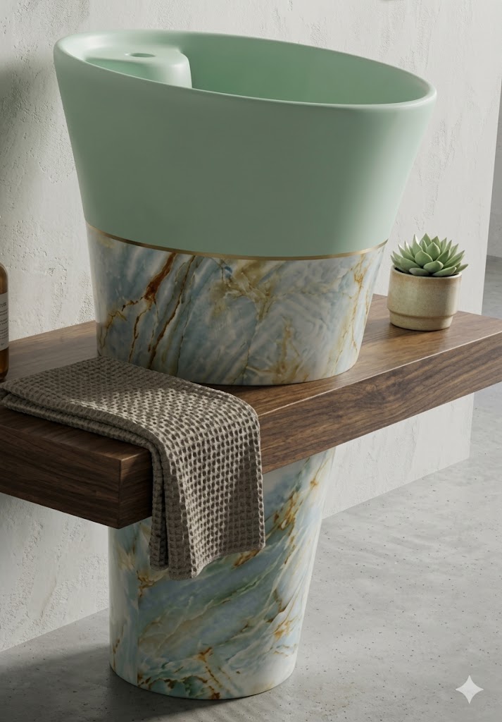 Freestanding Pedestal Wash Basin — image 1