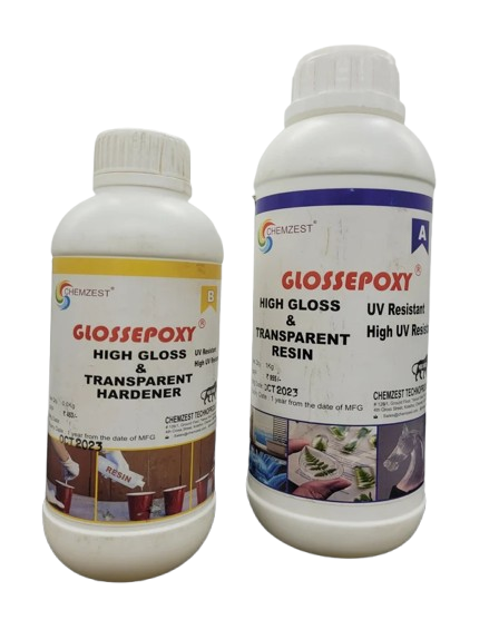 GLOSSEPOXY High Gloss tranceparent Epoxy Resin And Hardener — image 1