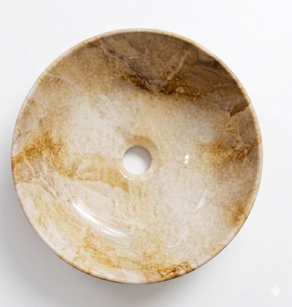 Glossy Marble Designer Wash Basin — image 1