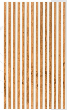 Golden Oak Slim Louver Wall Panel — image 1