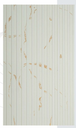 Ivory Gold Marble Louver Wall Panel — image 1