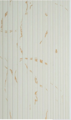 Ivory Marble & Cream Vertical Slat Panel — image 1