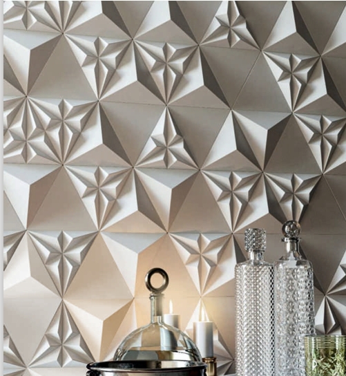 Ivory Prism 3D Wall Panel — image 1