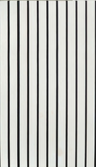 Matte White Panel with Black Vertical Grooves — image 1