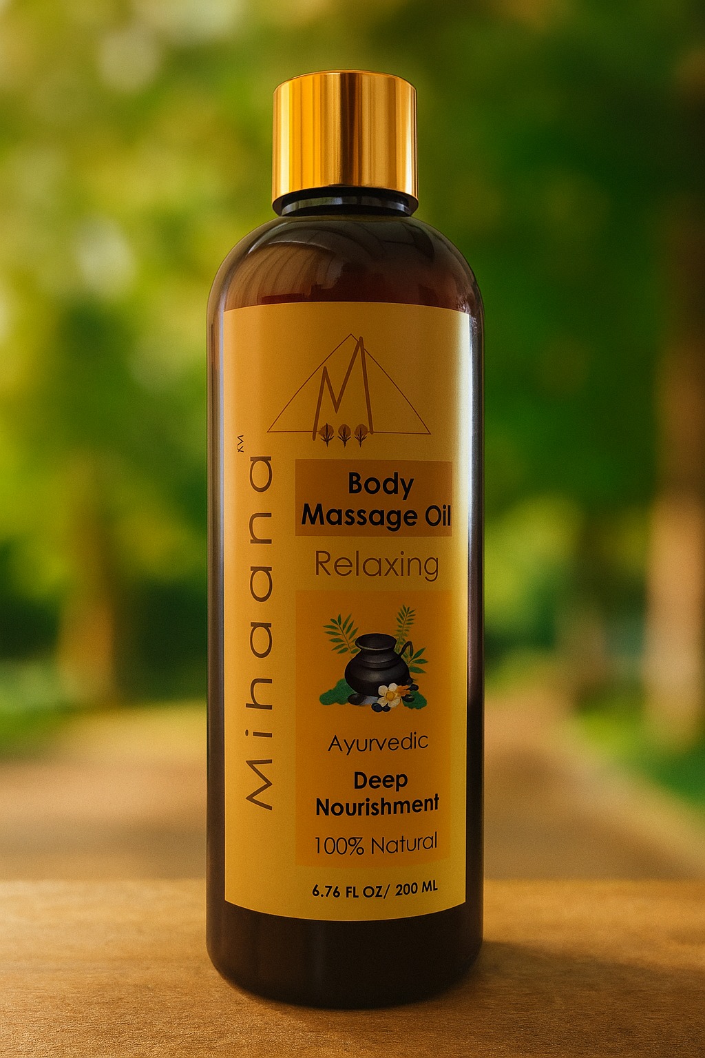 Mihaana Relaxing Ayurvedic Body Massage Oil — image 1