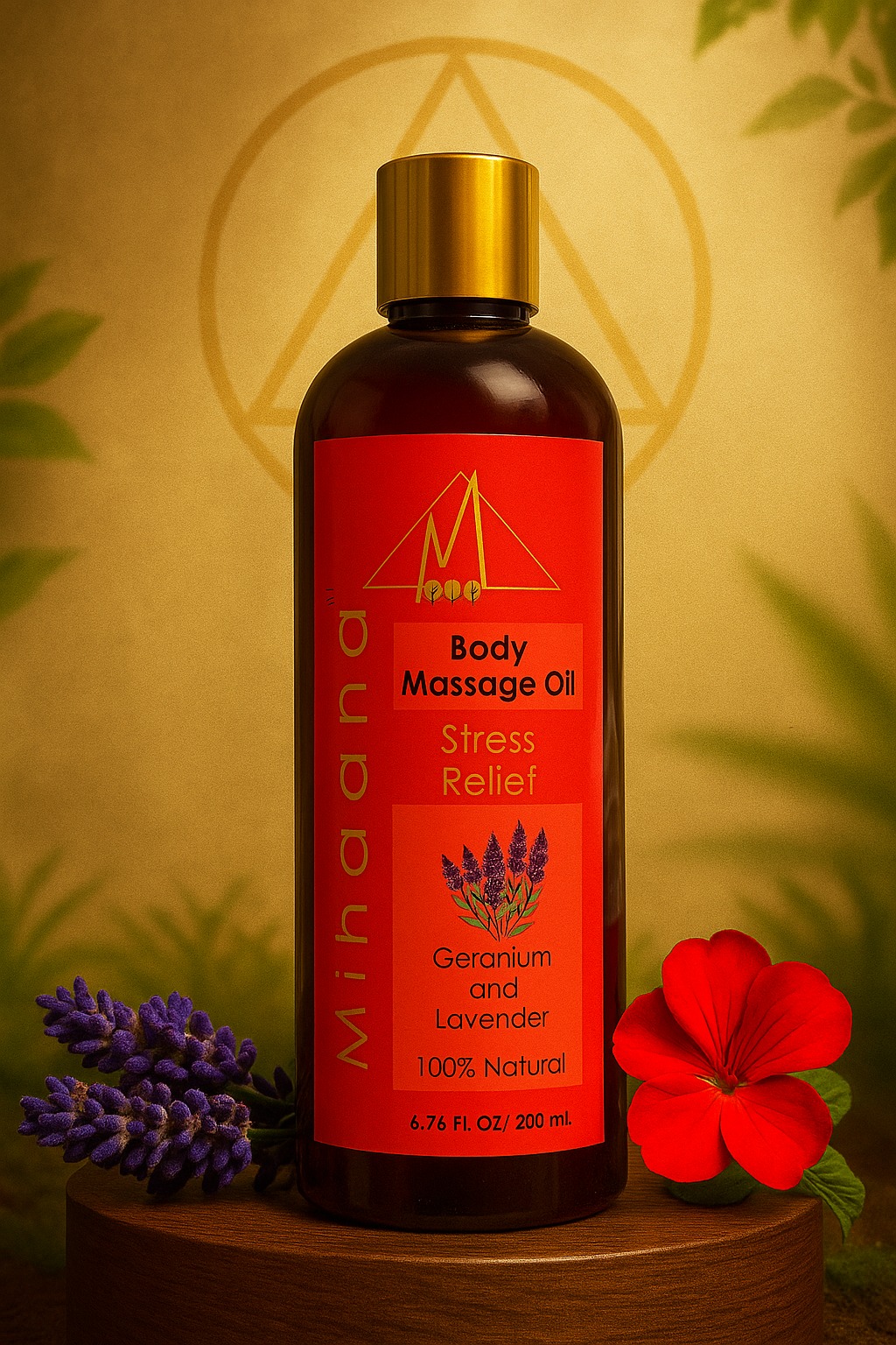 Mihaana Stress Relief Body Massage Oil — image 1