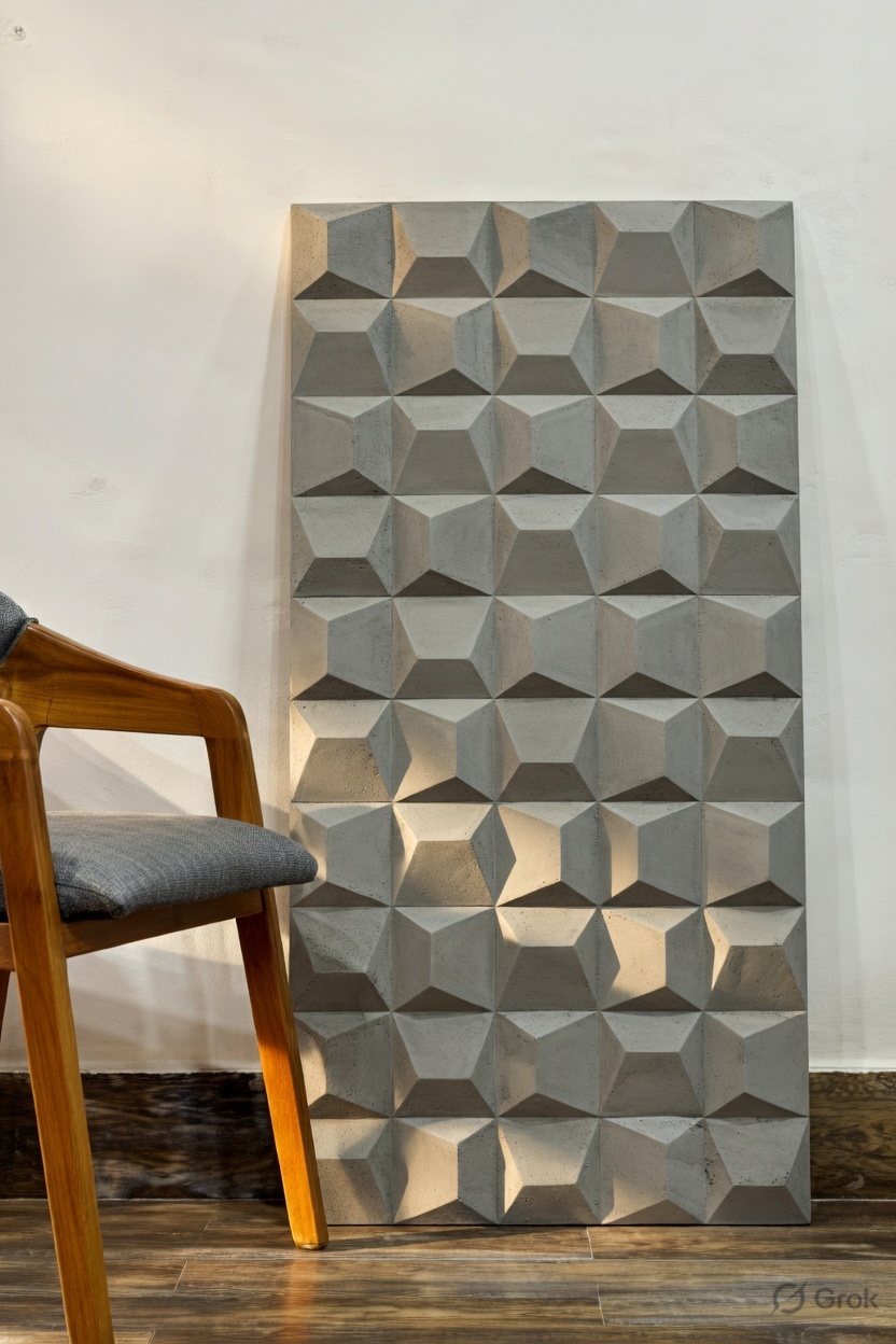 Modern 3D Geometric Wall Panel — image 1