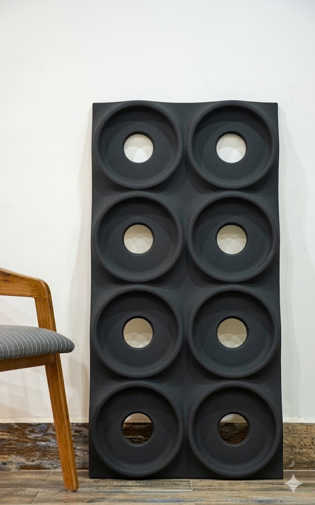 Modern 3D Hollow Ring Wall Panel — image 1