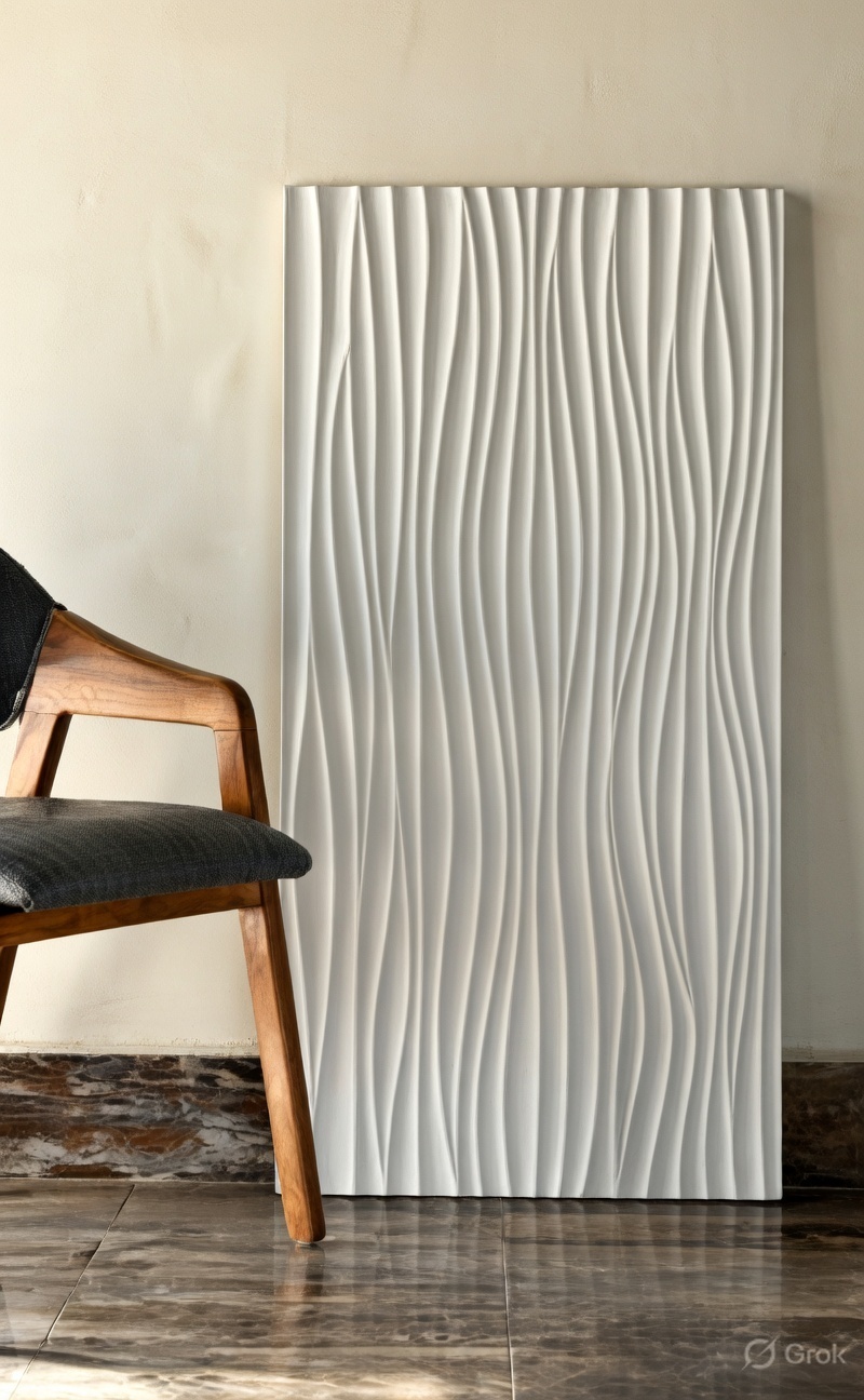 Modern Fluid Wave 3D Wall Panel — image 1