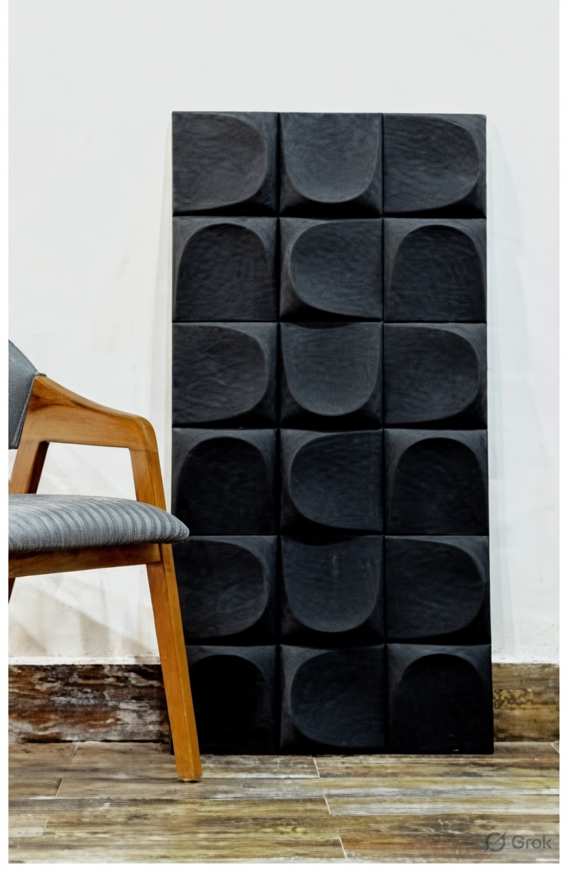 Modern Geometric Acoustic Wall Panel — image 1