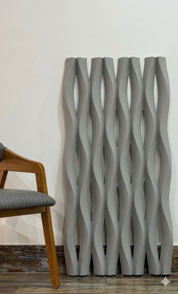 Modern Interwoven Wave 3D Wall Panel — image 1