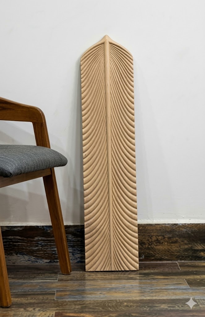 Modern Wooden Arch Fluted 3D Wall Panel — image 1