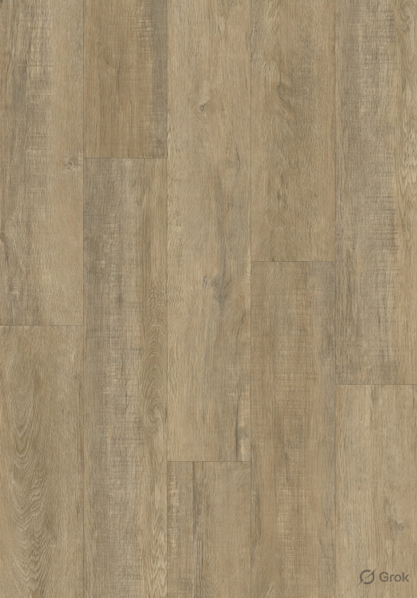 Natural Oak Beige Wood-Look Plank Flooring — image 1