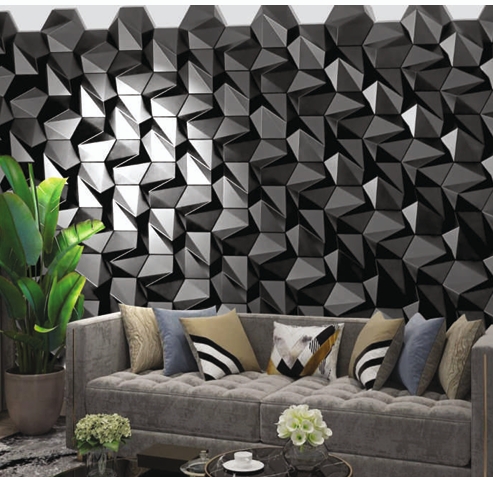 Obsidian Facet 3D Wall Panel — image 1