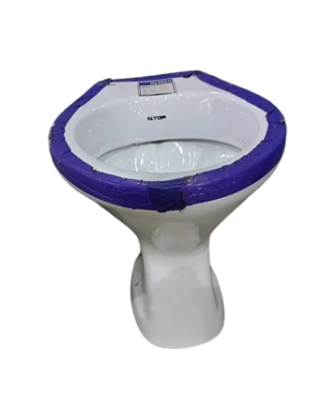 Open Front White Western Toilet — image 1