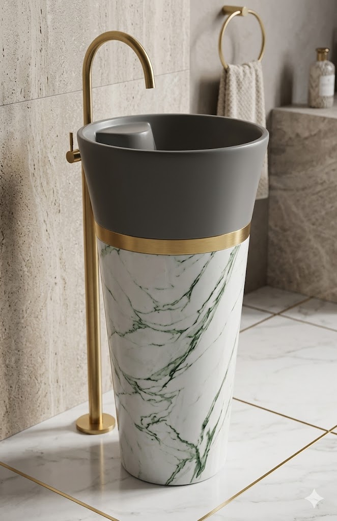 Pedestal Wash Basin — image 1