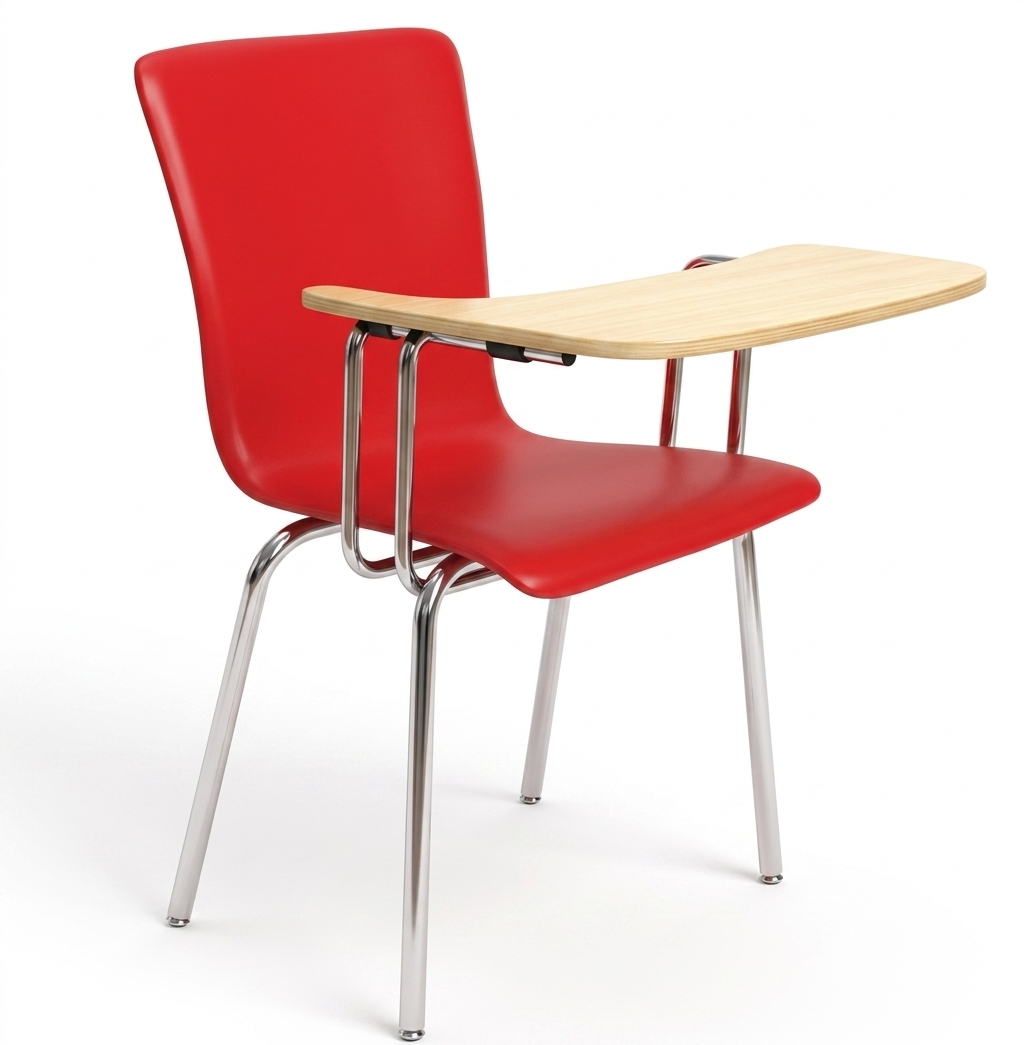 Plastic School Chair with Writing Pad — image 1
