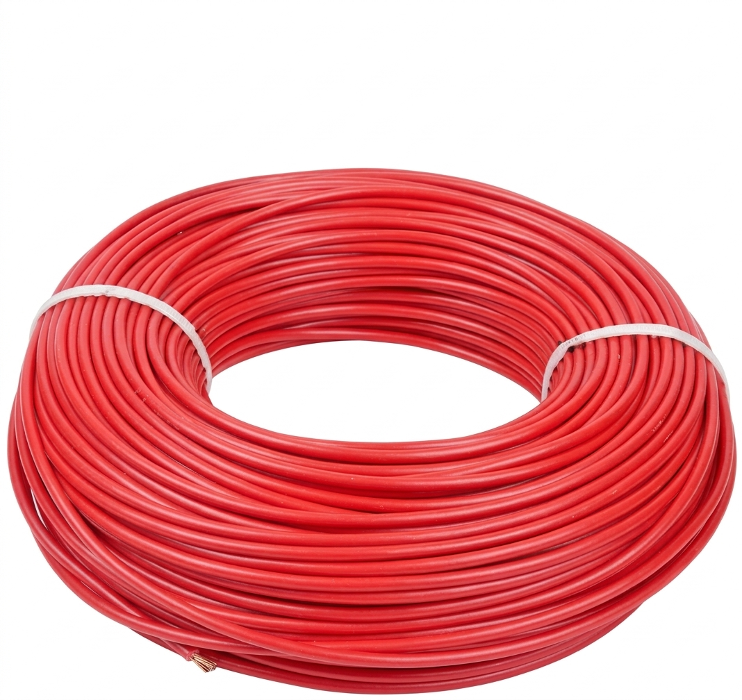 Red PVC Electrical Wire — image 1