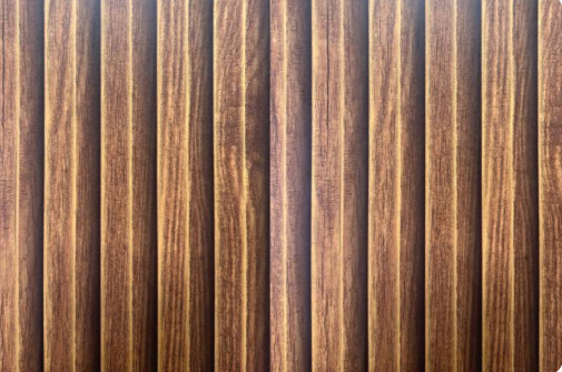 Rustic Teak Fluted Wall Panel — image 1
