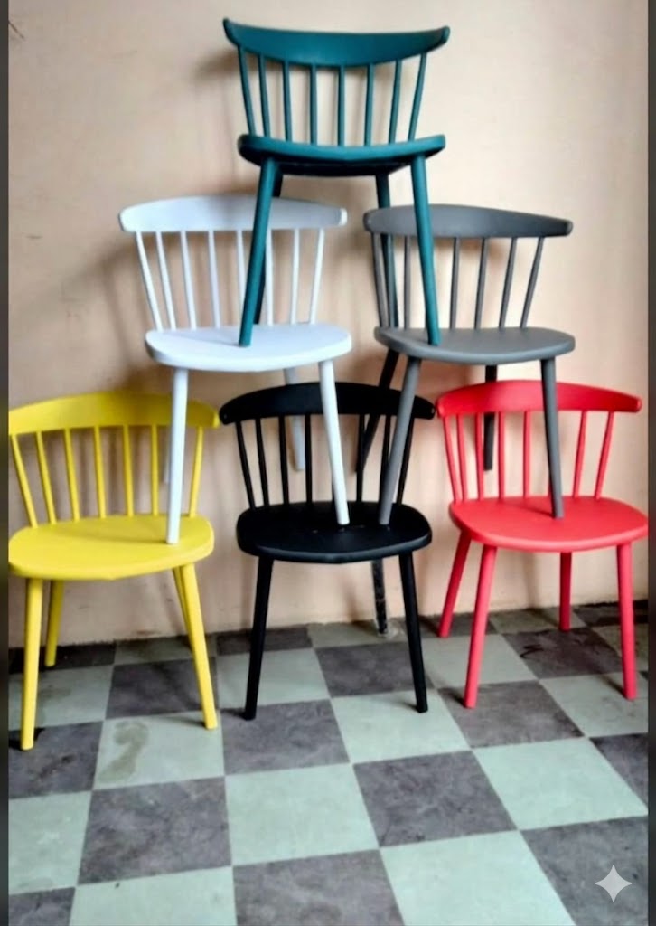 Scandinavian Spindle Back Dining Chair — image 1