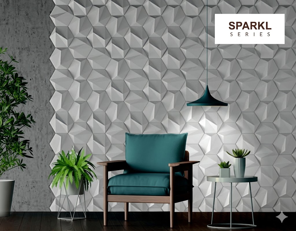 Sparkle Soft White 3D Wall Panel — image 1
