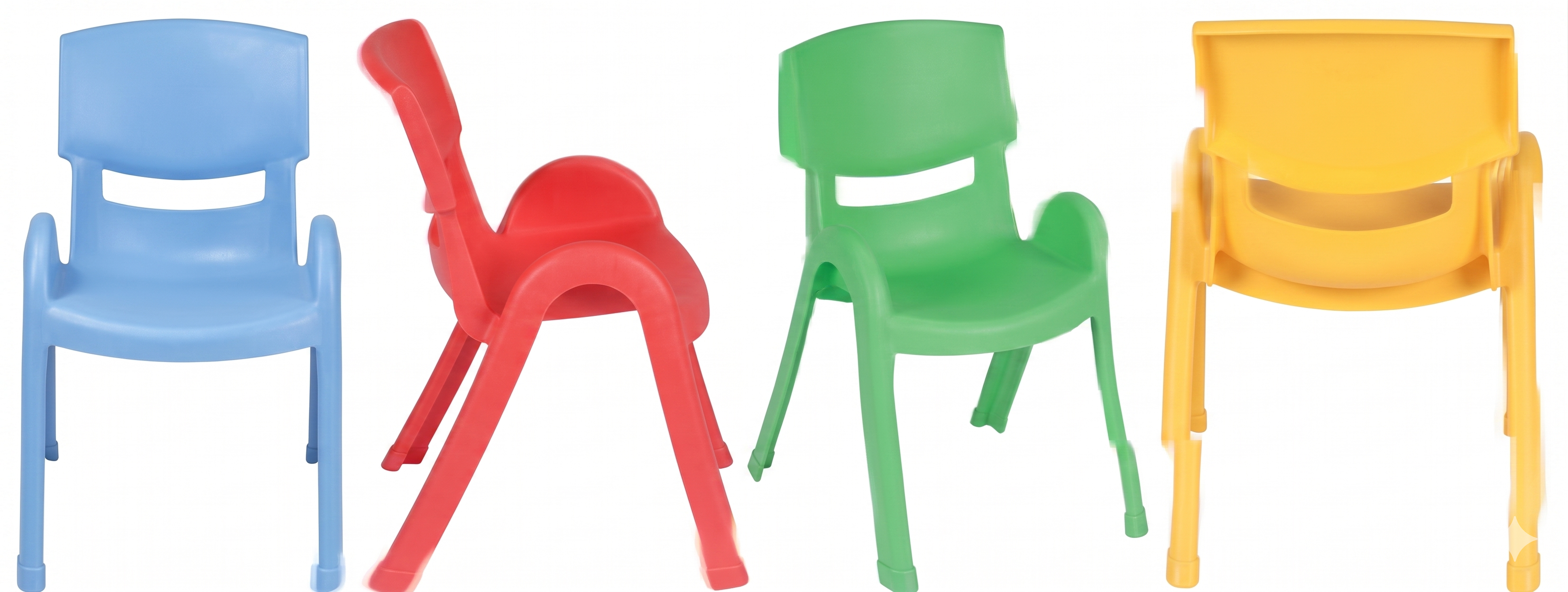 Stackable Plastic Kids' Chairs — image 1