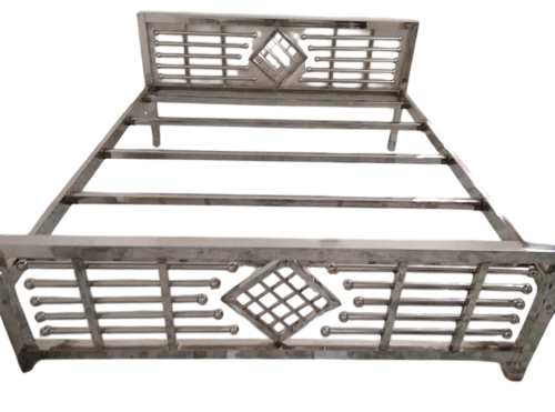 Stainless Steel Double Bed Frame — image 1