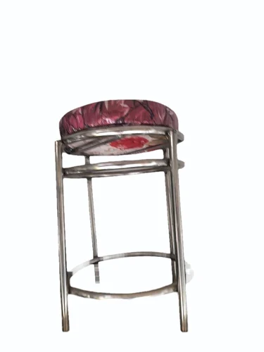 Stainless Steel Round Bar Stool — image 1