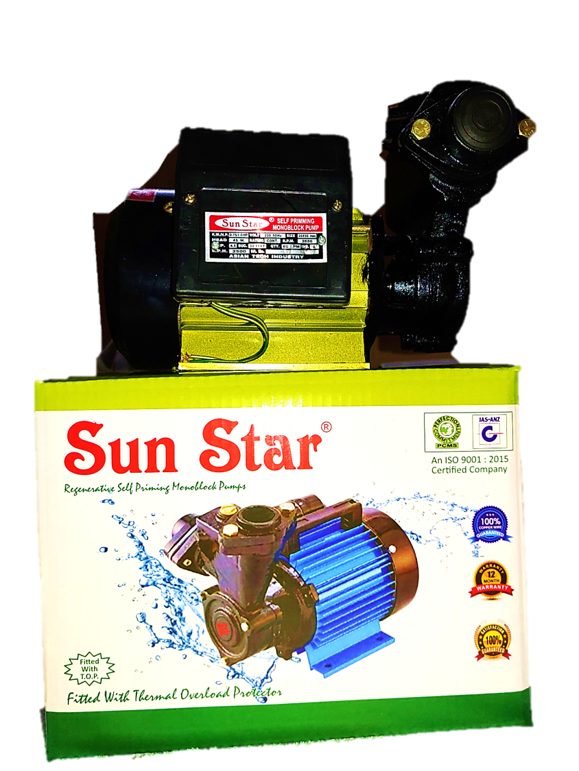 Sun Star Self Priming Monoblock Pump 1 HP — image 2
