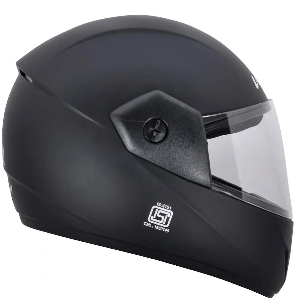 VEGA Cliff Dx Dull Black Full Face Medium Helmet — image 1