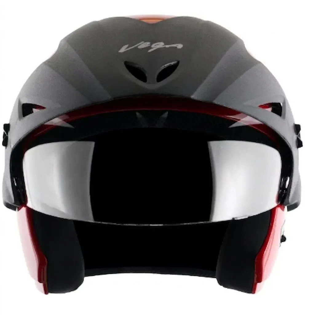 VEGA Cruiser W/P Red Open Face Medium Helmet — image 2