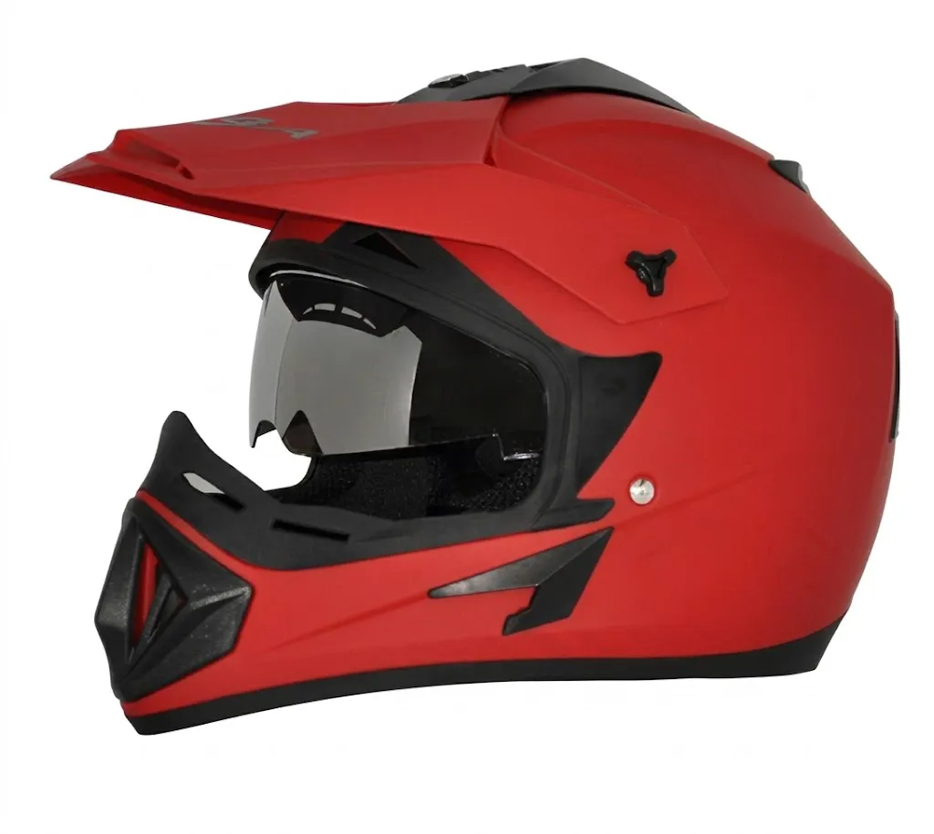 VEGA Off Road D/V Dull Red Off-Road Helmet Medium Helmet — image 2