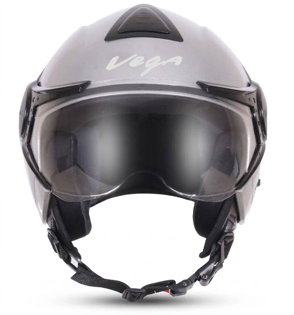 VEGA Verve Silver Open Face Medium Helmet — image 2