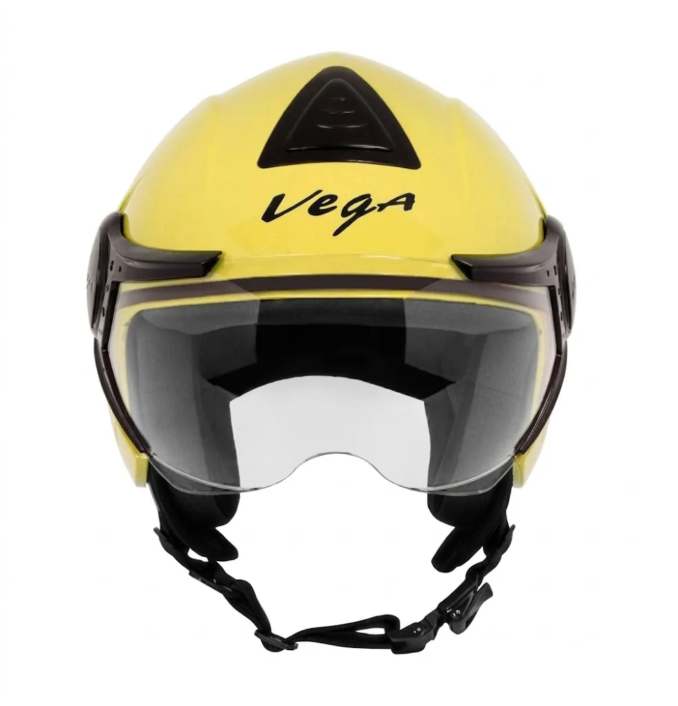 VEGA Verve Yellow Open Face Medium Helmet — image 2