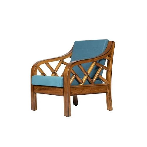 Vintage Wooden Sofa Chair — image 1