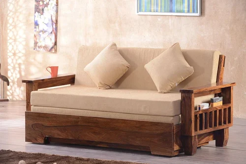 Wooden Sofa Cum Bed — image 1